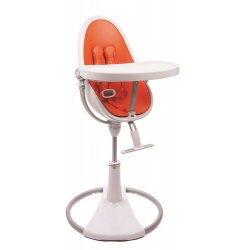 white-orange - Стульчик для кормления Bloom Fresco Chrome White / Black Comfort